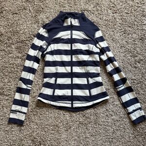 Lululemon Define Jacket - Navy and White Striped